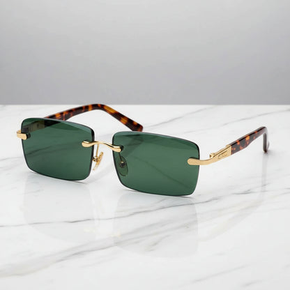 Sola Edge Women's Rimless Sunglasses – Stylish UV Protection for Fashion Enthusiasts