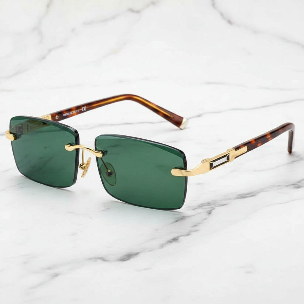 Sola Edge Women's Rimless Sunglasses – Stylish UV Protection for Fashion Enthusiasts