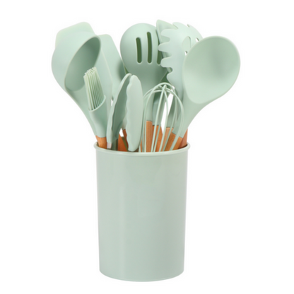 Libra Sleek Home Chefs Silicone Kitchen Utensils Set – Durable Eco-Friendly Tools