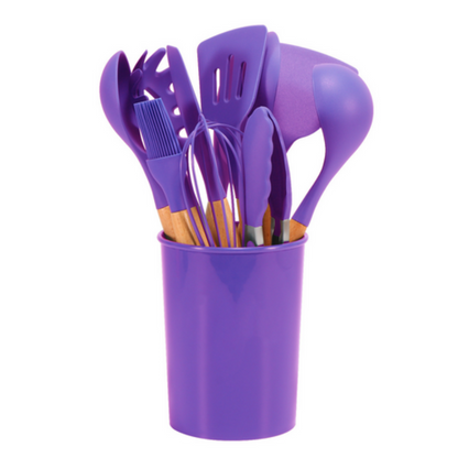 Libra Sleek Home Chefs Silicone Kitchen Utensils Set – Durable Eco-Friendly Tools