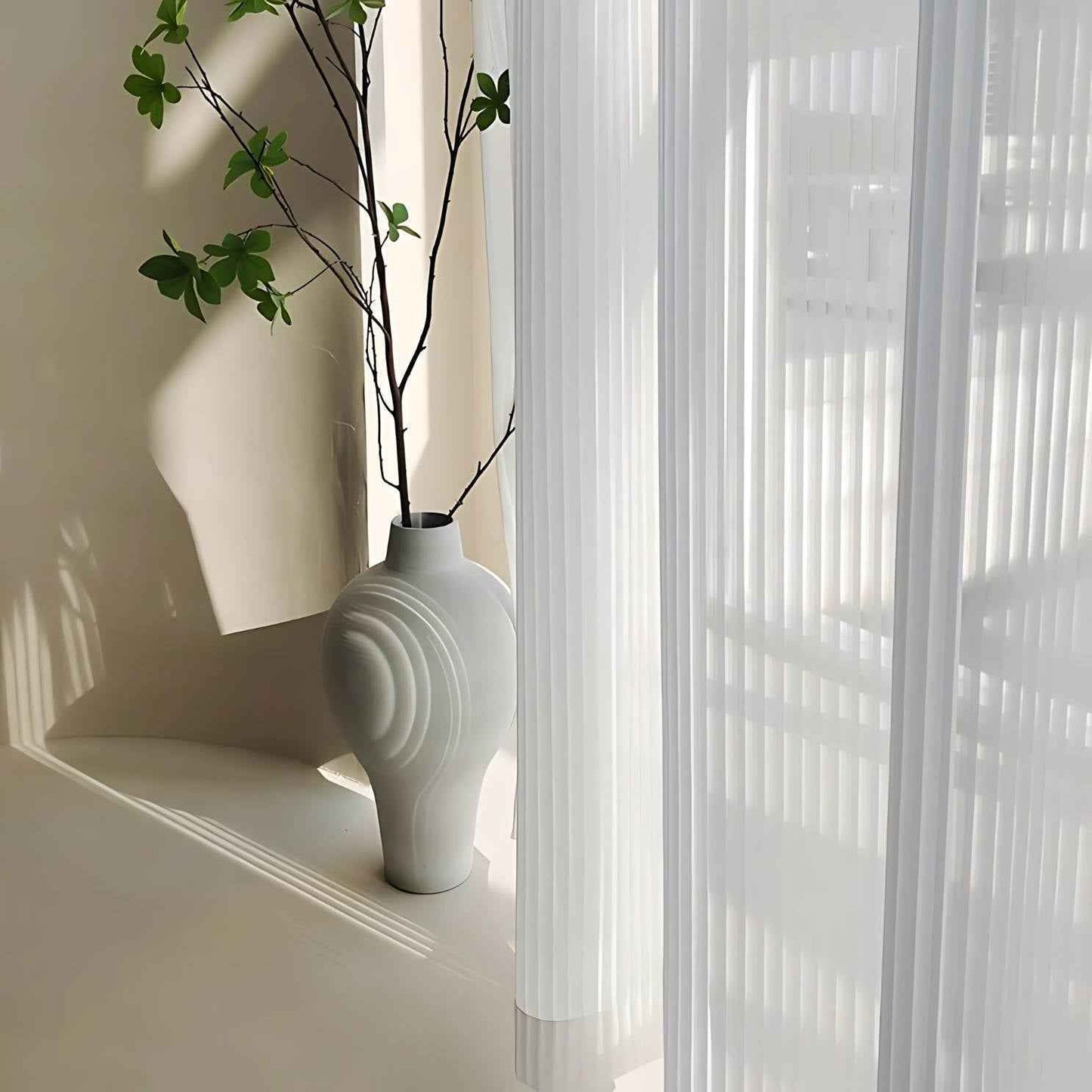 Sleek Nordic Vertical Blind Curtains – Elegant Light Filtering Design for Modern Spaces