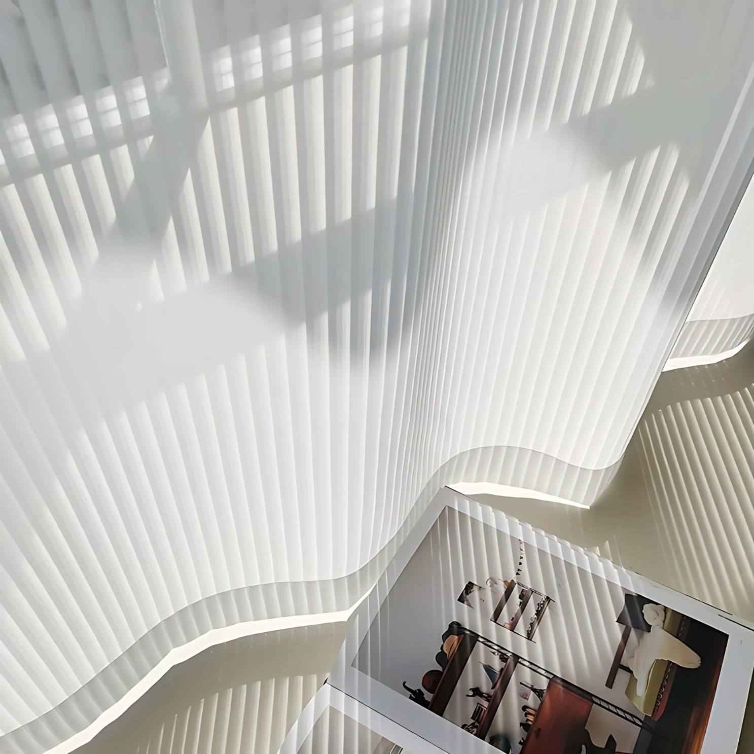 Sleek Nordic Vertical Blind Curtains – Elegant Light Filtering Design for Modern Spaces