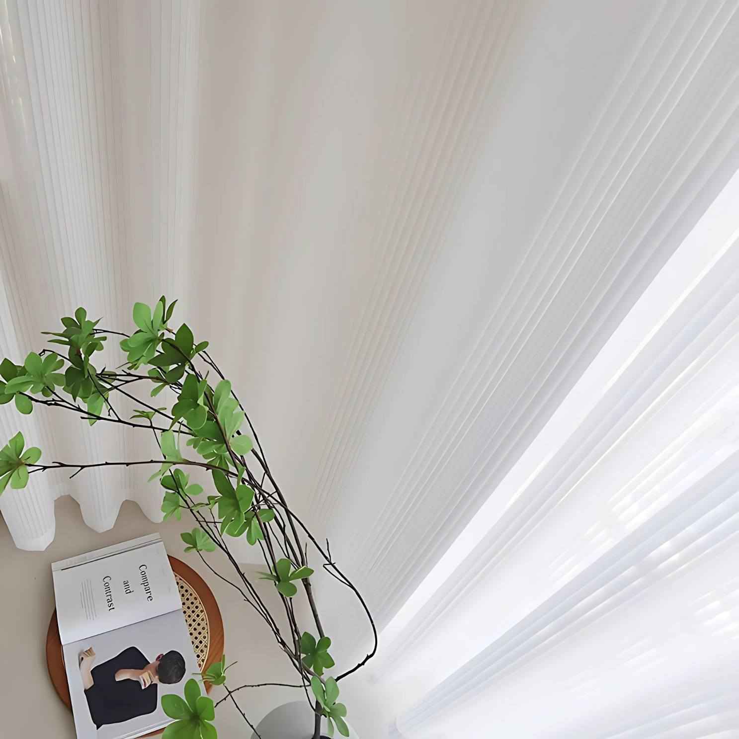 Sleek Nordic Vertical Blind Curtains – Elegant Light Filtering Design for Modern Spaces