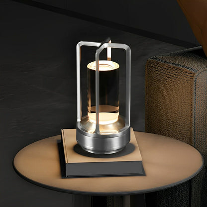 Valen Sleek Portable Lantern Table Lamp – Cordless Design for Adjustable Bedside Lighting