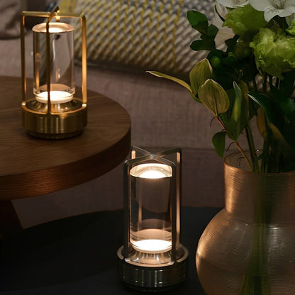 Valen Sleek Portable Lantern Table Lamp – Cordless Design for Adjustable Bedside Lighting