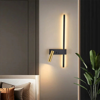 Nolisse Scandinavian Bedside Lamp – Modern Wall Mount for Cozy Ambiance