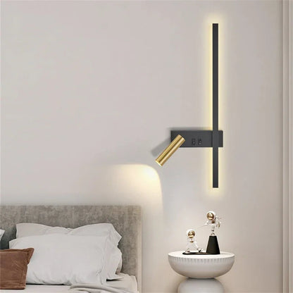 Nolisse Scandinavian Bedside Lamp – Modern Wall Mount for Cozy Ambiance
