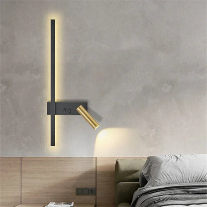 Nolisse Scandinavian Bedside Lamp – Modern Wall Mount for Cozy Ambiance
