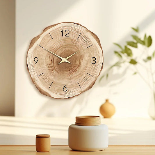 Nova Sleek Scandinavian Silent Wooden Clock – Minimalist Design for Modern Spaces