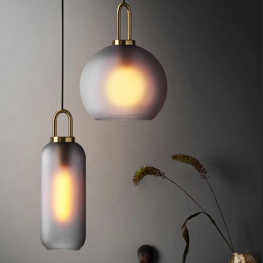 Horizon Sleek Smoked Pendant Light – Nordic Design Glass Pendant Lighting for Modern Interiors