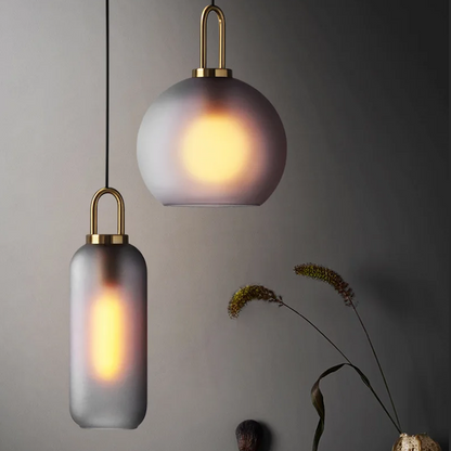 Horizon Sleek Smoked Pendant Light – Nordic Design Glass Pendant Lighting for Modern Interiors