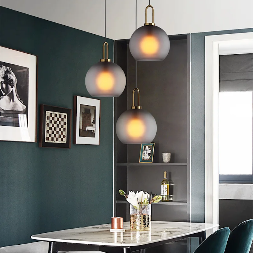 Horizon Sleek Smoked Pendant Light – Nordic Design Glass Pendant Lighting for Modern Interiors