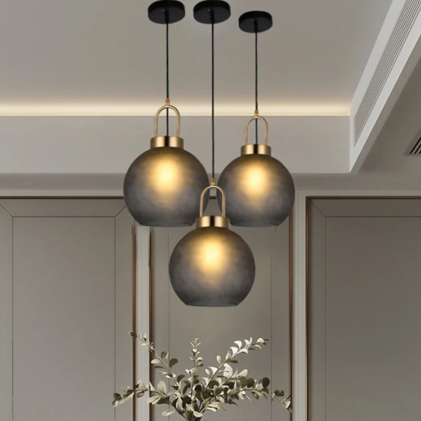 Horizon Sleek Smoked Pendant Light – Nordic Design Glass Pendant Lighting for Modern Interiors