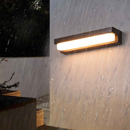 Sola Modern Black Outdoor Wall Light – Solar-Powered Eco-Friendly Illumination