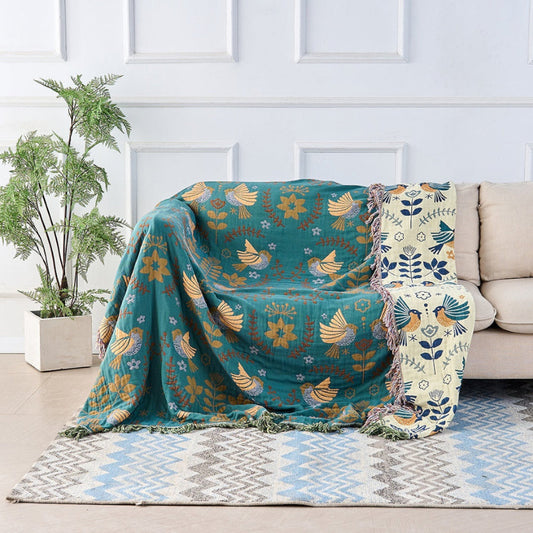 Sally Boho Throw Blanket – Cozy Lightweight Design for Stylish Comfort