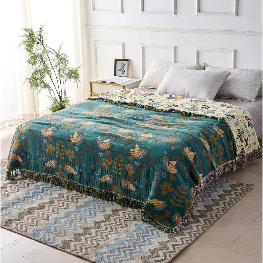 Sally Boho Throw Blanket – Cozy Lightweight Design for Stylish Comfort