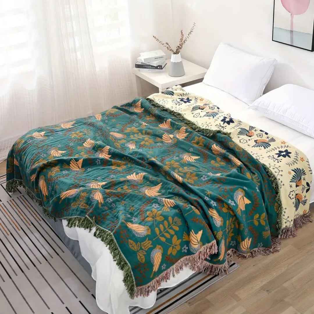 Sally Boho Throw Blanket – Cozy Lightweight Design for Stylish Comfort