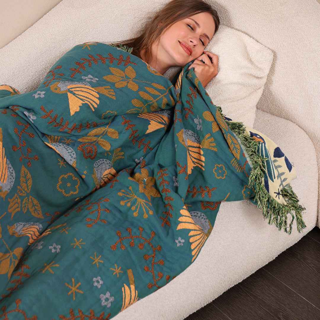 Sally Boho Throw Blanket – Cozy Lightweight Design for Stylish Comfort