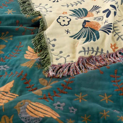 Sally Boho Throw Blanket – Cozy Lightweight Design for Stylish Comfort