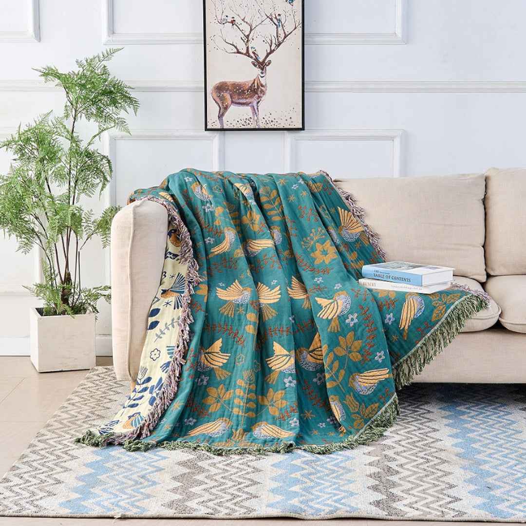 Sally Boho Throw Blanket – Cozy Lightweight Design for Stylish Comfort