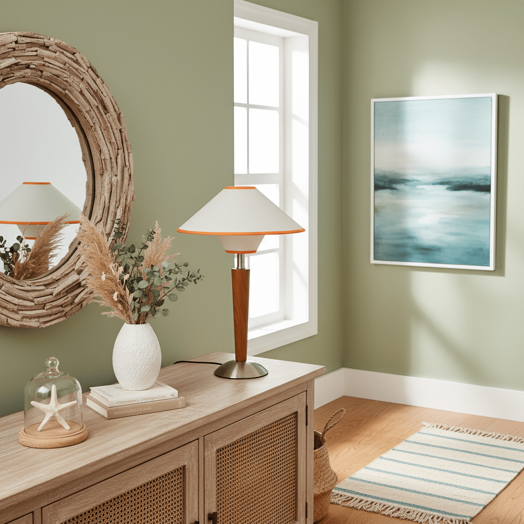 Brelin Indoor Table Lamp – Stylish Fabric Shade for Cozy Bedside Lighting