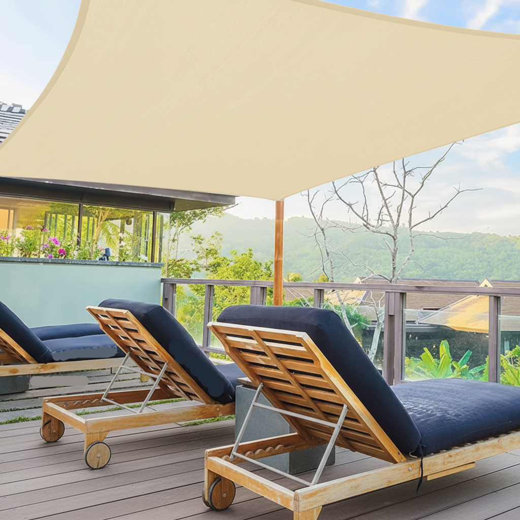 Veron Rectangle Garden Shade Sail – Waterproof UV Protection for Outdoor Spaces