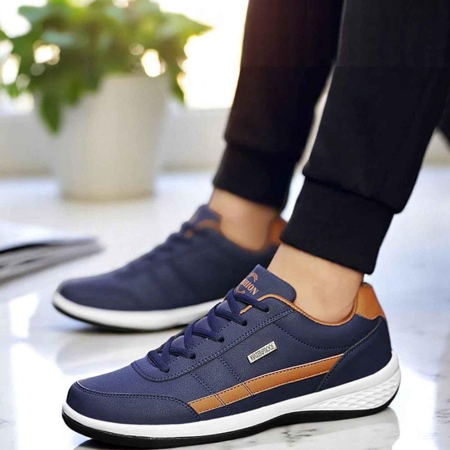 Theo Men's Waterproof Sneakers – Ergonomic Support for All-Day Comfort
