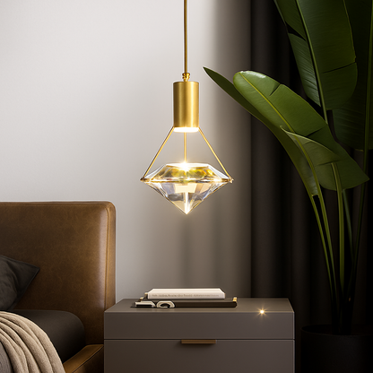 Thrisda K9 Crystal LED Pendant Lamp – Modern Chandelier for Elegant Spaces