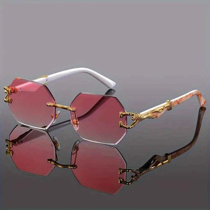 Tibi Women's Leopard Print Sunglasses – Stylish UV400 Protection Eyewear