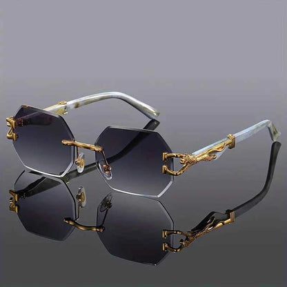 Tibi Women's Leopard Print Sunglasses – Stylish UV400 Protection Eyewear