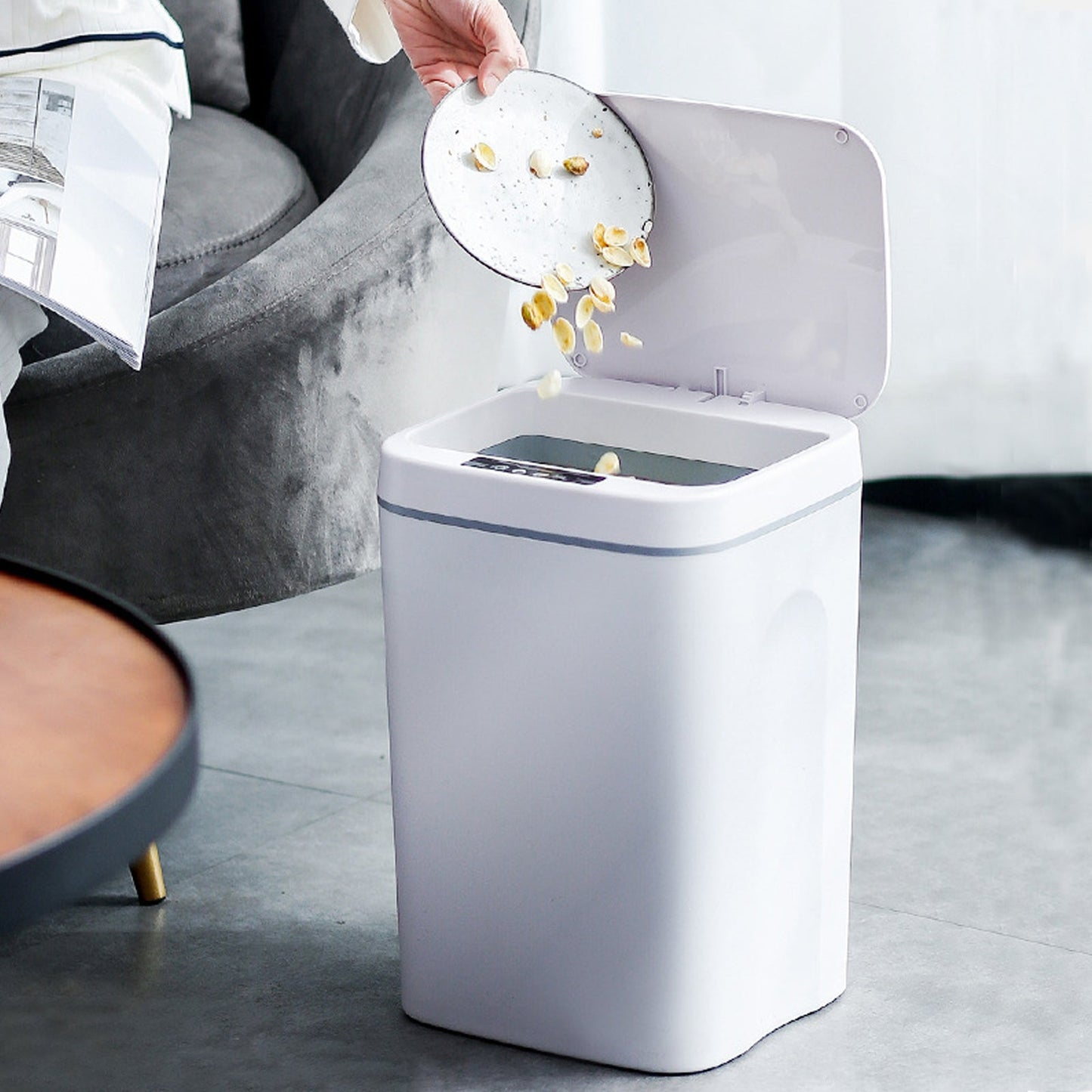 Forma Modern Touchless Waste Bin – Modern Sensor Design for Hygienic Disposal