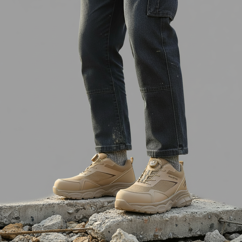 Ulysses Men's Safety Shoes – Ultralight Steel Toe Work Boots for Comfort