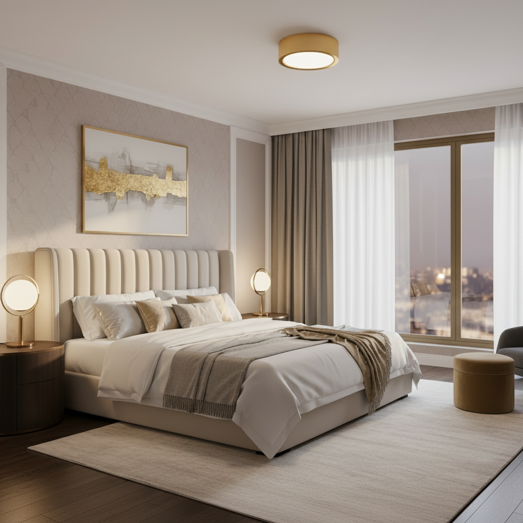 Harlow Uplift Modern LED Ceiling Light Fixture – Ultra-Thin Design for Stylish Interiors