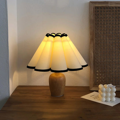 Vela Modern Table Lamp – Stylish Fabric Shade for Cozy Bedroom Ambiance