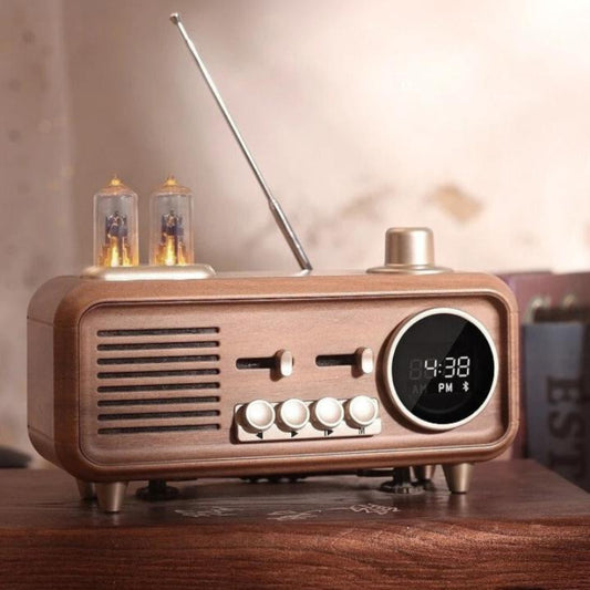 Vera Vintage Bluetooth Speaker Alarm Clock – Retro Design with Exceptional Sound Quality