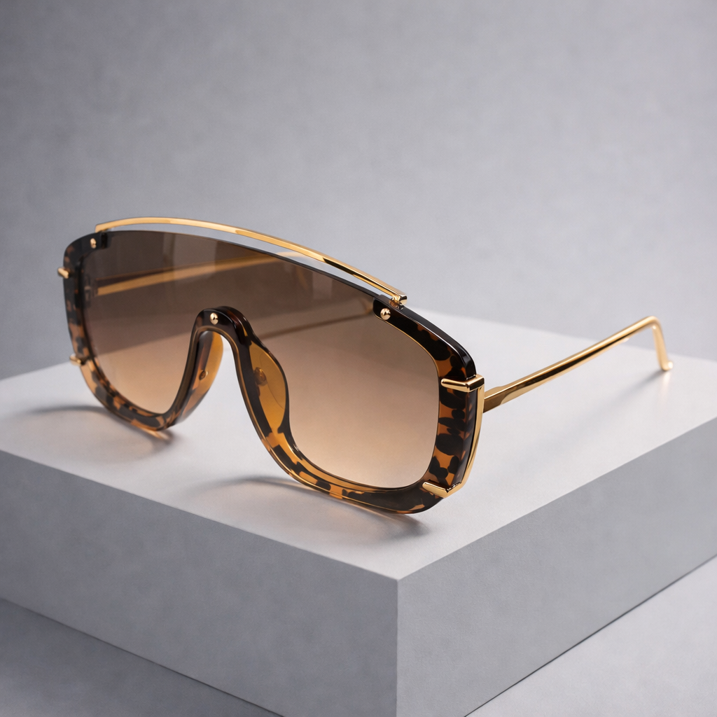 Vito Trendy Women's Sunglasses – Sculpted Frame with UV Protection for Daily Wear