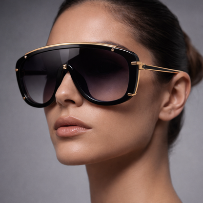 Vito Trendy Women's Sunglasses – Sculpted Frame with UV Protection for Daily Wear