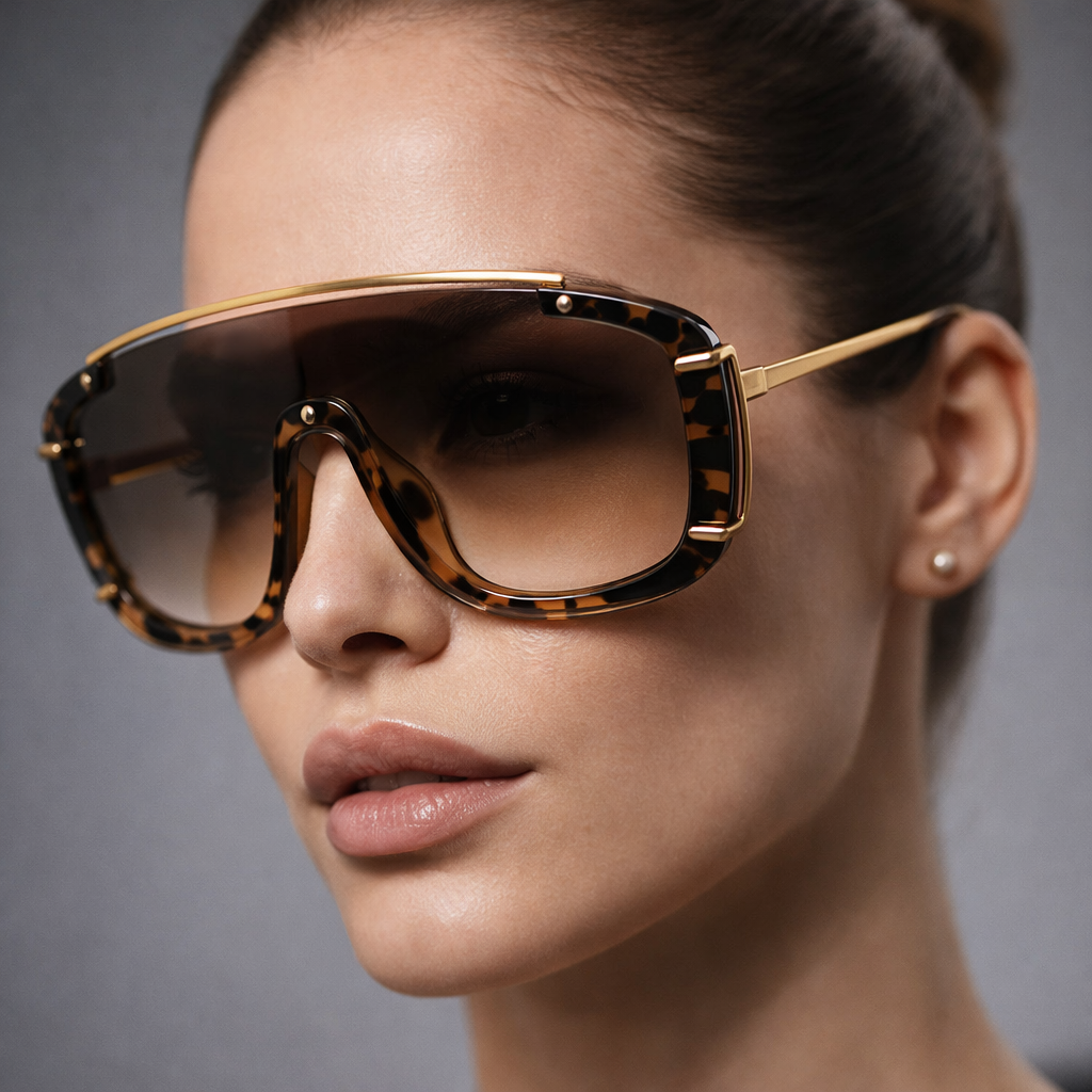 Vito Trendy Women's Sunglasses – Sculpted Frame with UV Protection for Daily Wear