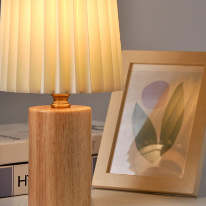 Helior Bedside Table Lamp – Modern Wood Design for Cozy Spaces