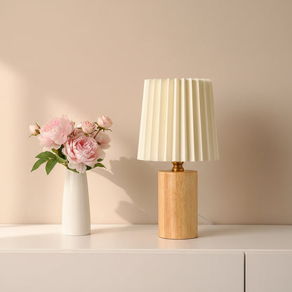 Helior Bedside Table Lamp – Modern Wood Design for Cozy Spaces