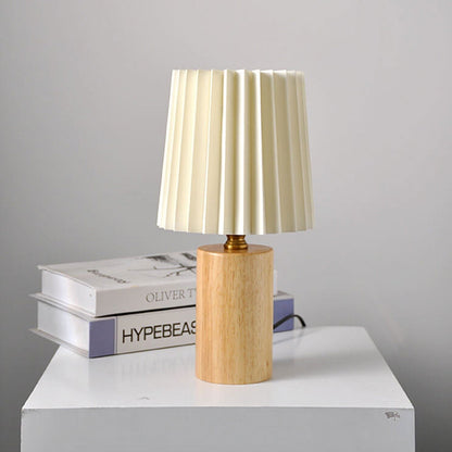 Helior Bedside Table Lamp – Modern Wood Design for Cozy Spaces