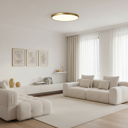 Fenvia LED Ceiling Light Fixture – Ultra-Thin Copper Design for Elegant Spaces