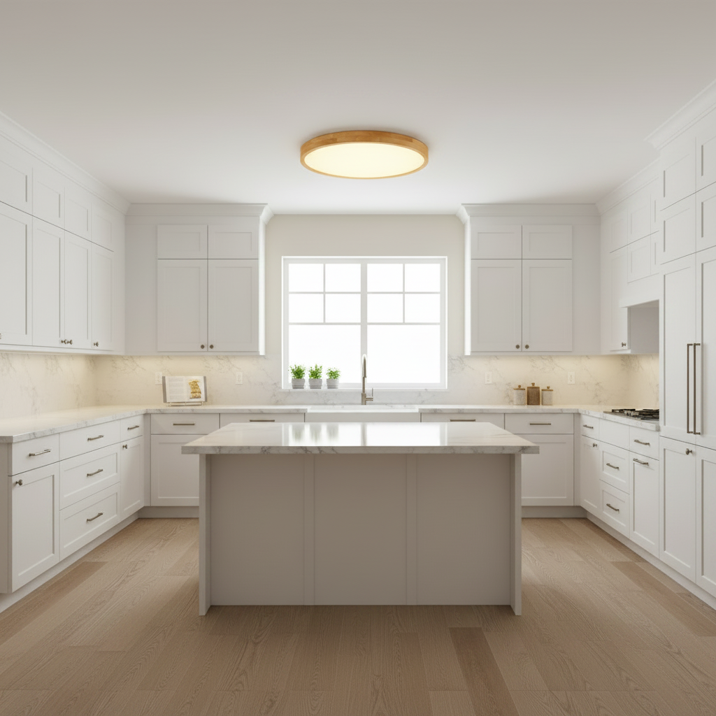 Avonelle Modern Wooden Ceiling Light Fixture – Dimmable LED Design for Cozy Spaces