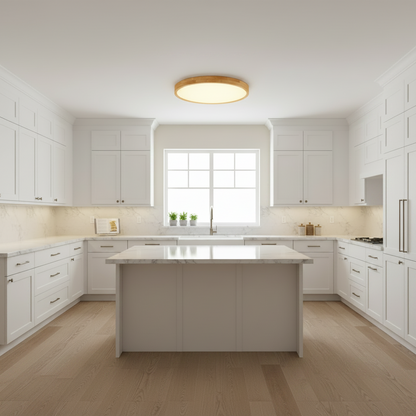 Avonelle Modern Wooden Ceiling Light Fixture – Dimmable LED Design for Cozy Spaces