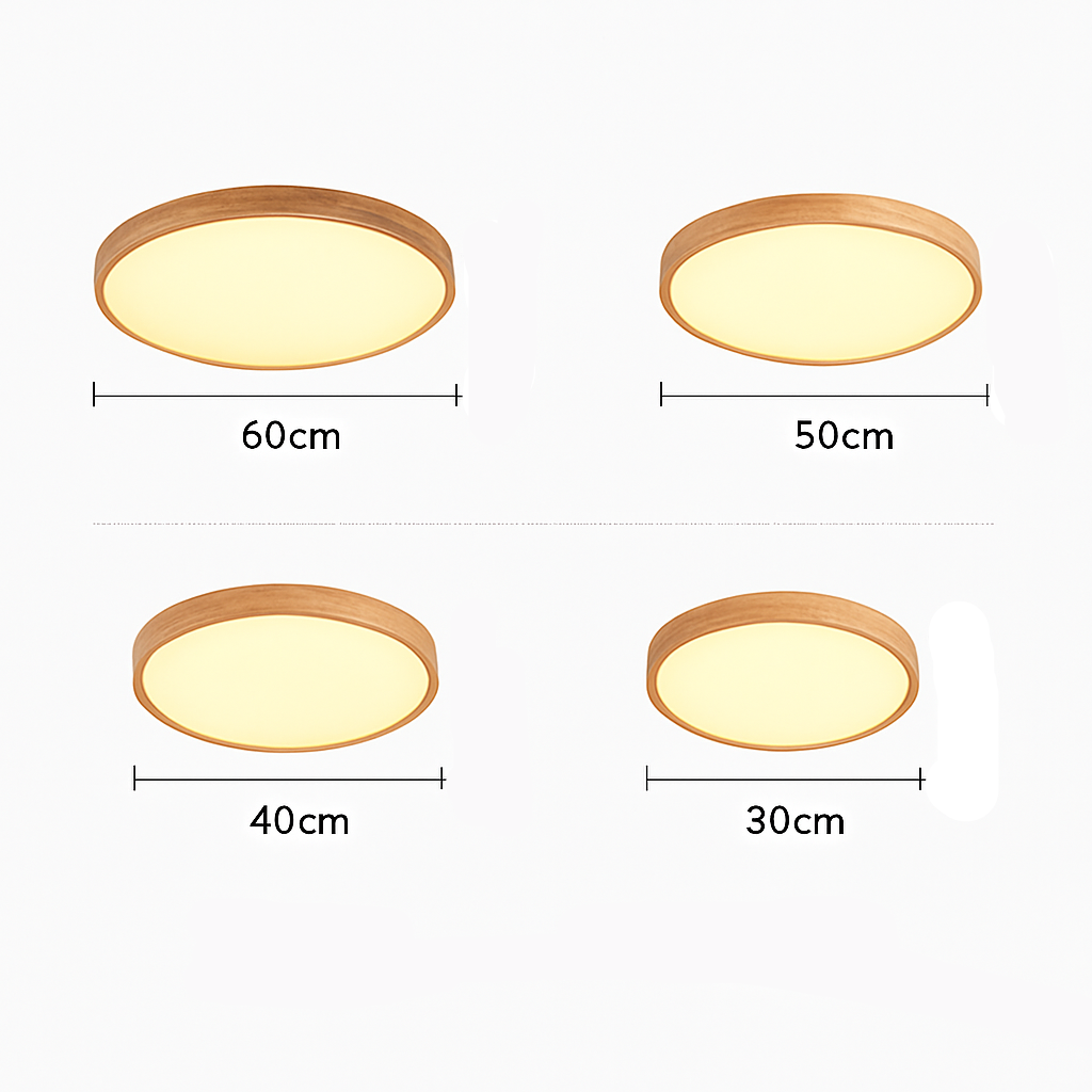 Avonelle Modern Wooden Ceiling Light Fixture – Dimmable LED Design for Cozy Spaces