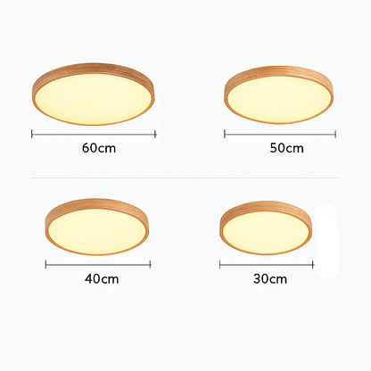 Avonelle Modern Wooden Ceiling Light Fixture – Dimmable LED Design for Cozy Spaces