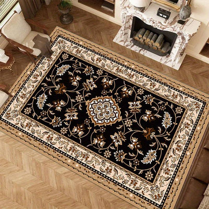 Virelle Vintage Area Rug – Stylish Rectangle Washable Design for Living Rooms
