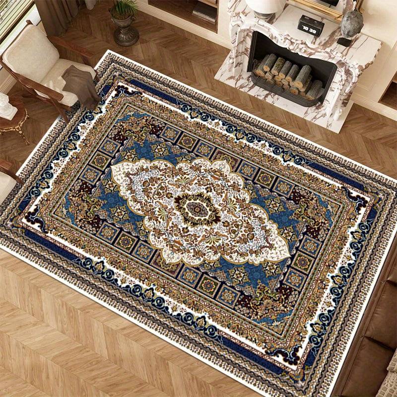 Virelle Vintage Area Rug – Stylish Rectangle Washable Design for Living Rooms