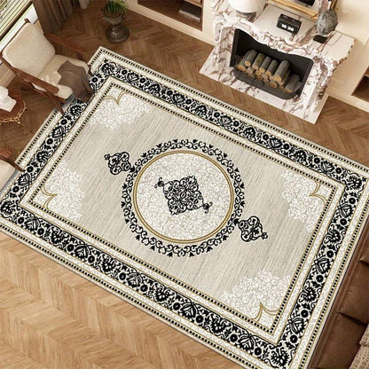 Virelle Vintage Area Rug – Stylish Rectangle Washable Design for Living Rooms