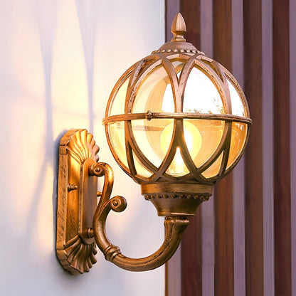 Axiom Vintage Outdoor Wall Lantern – Customizable Brightness for Timeless Charm